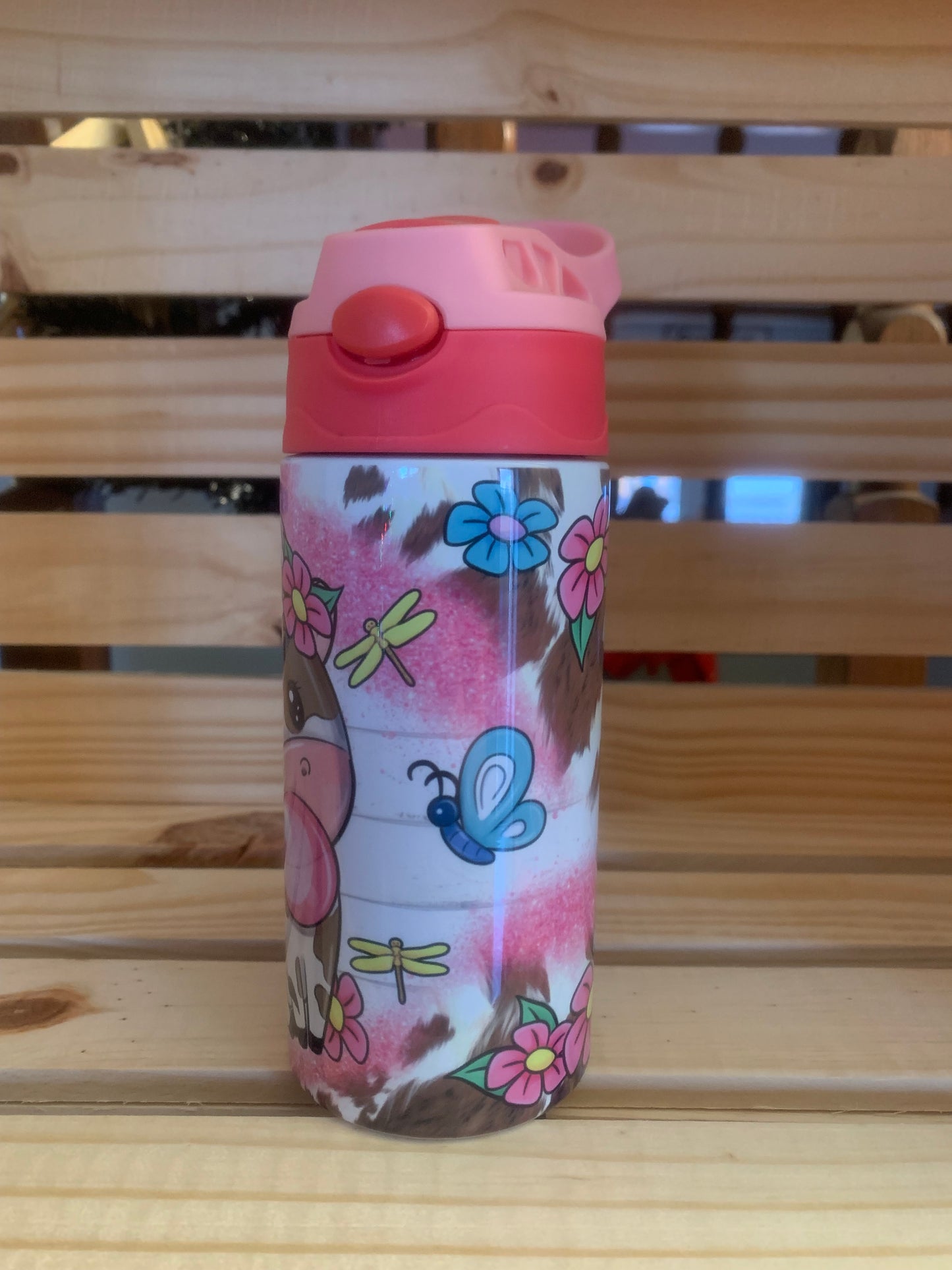 Bubblegum cow tumbler