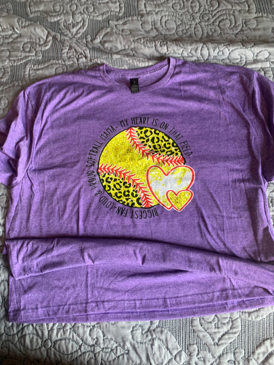 Heart is on the field shirt