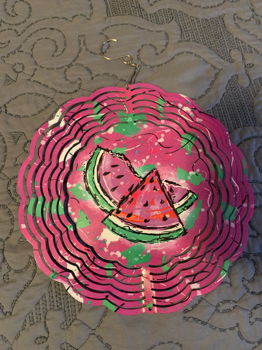 Watermelon wind spinner