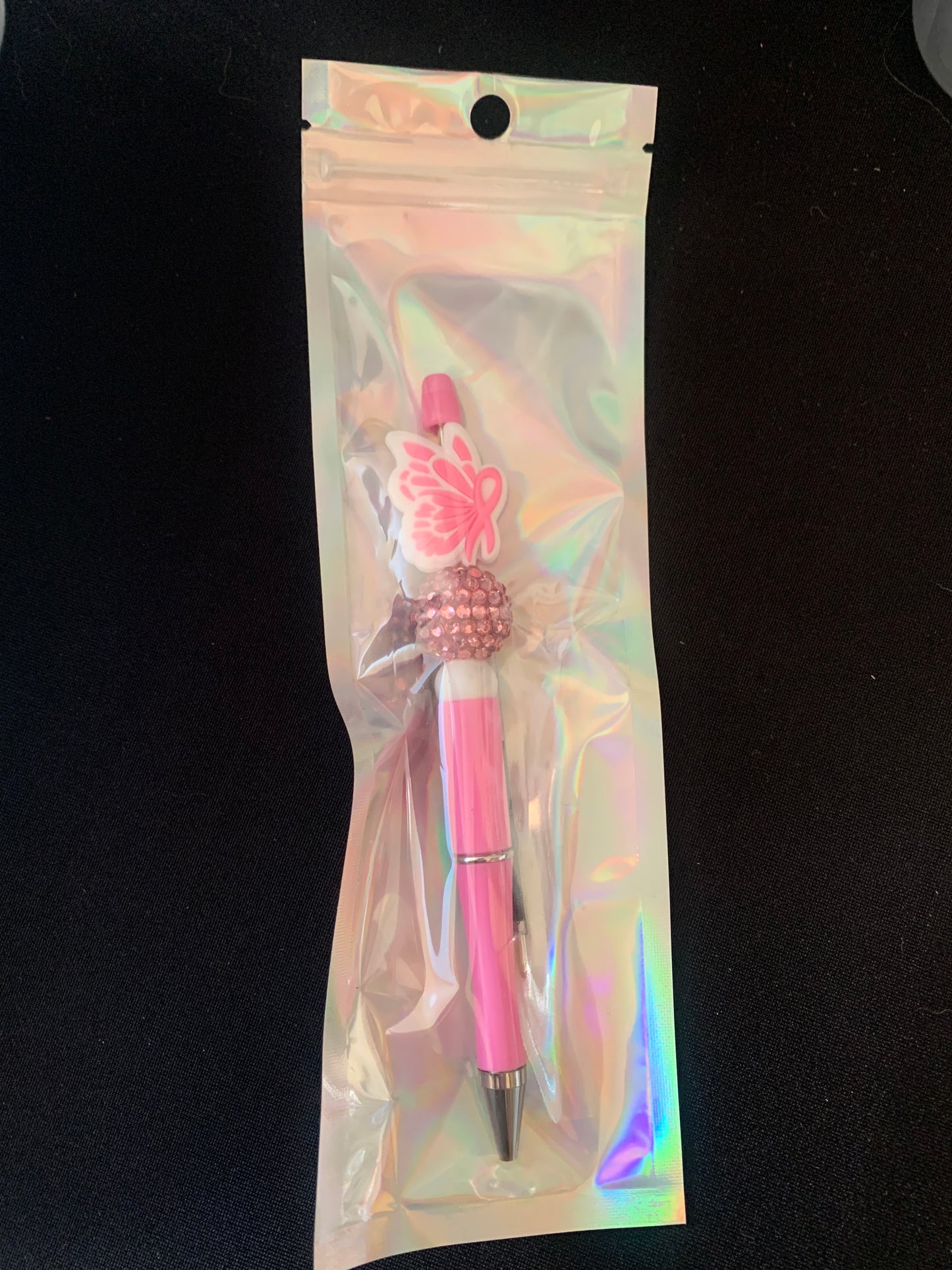 Breast cancer beaded pen