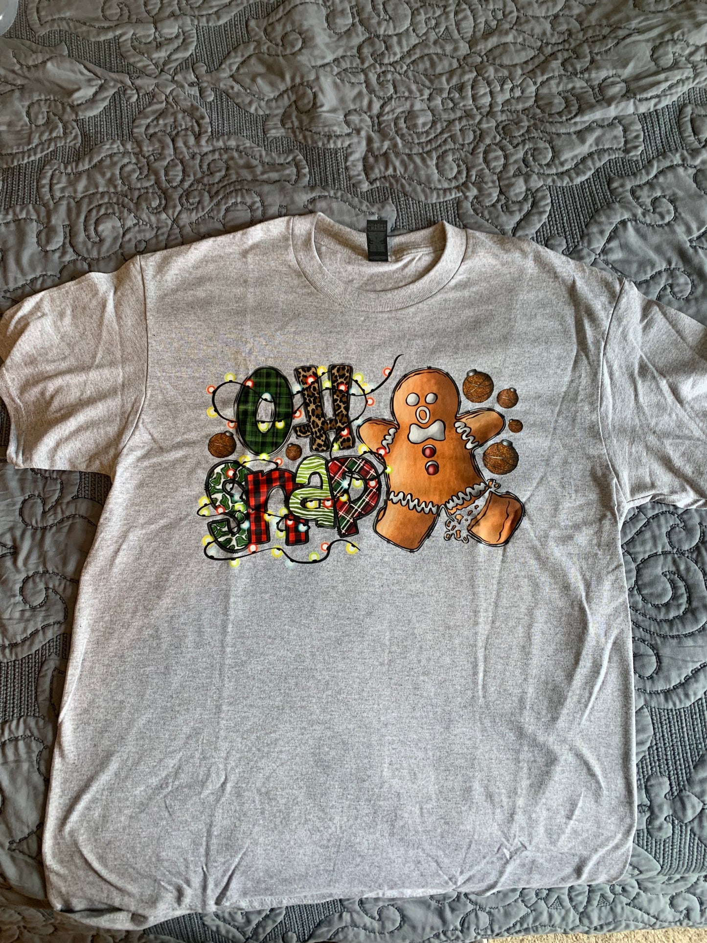 Oh snap gingerbread shirt