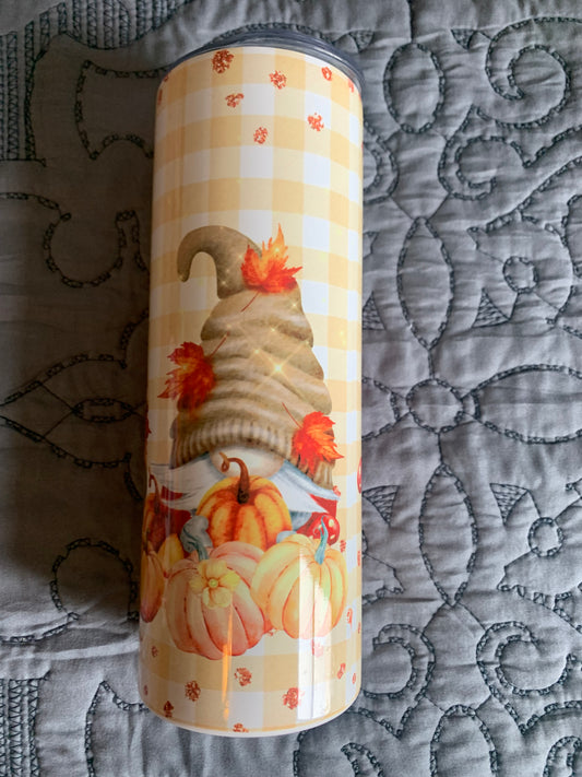 Fall gnome tumbler