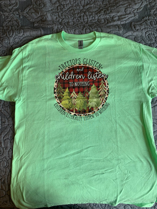 Children listen to nothing shirt