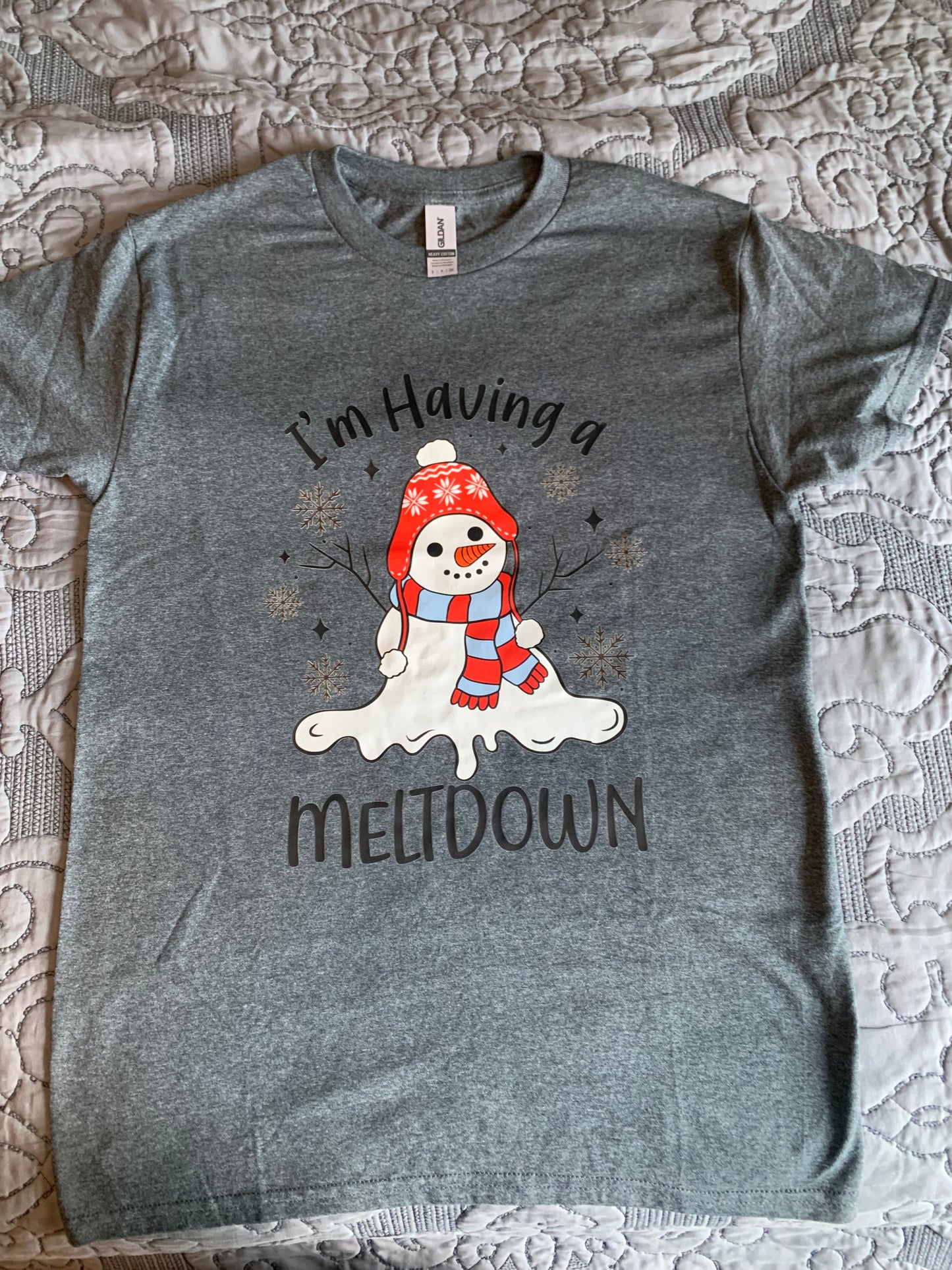 I’m having a meltdown snowman shirt