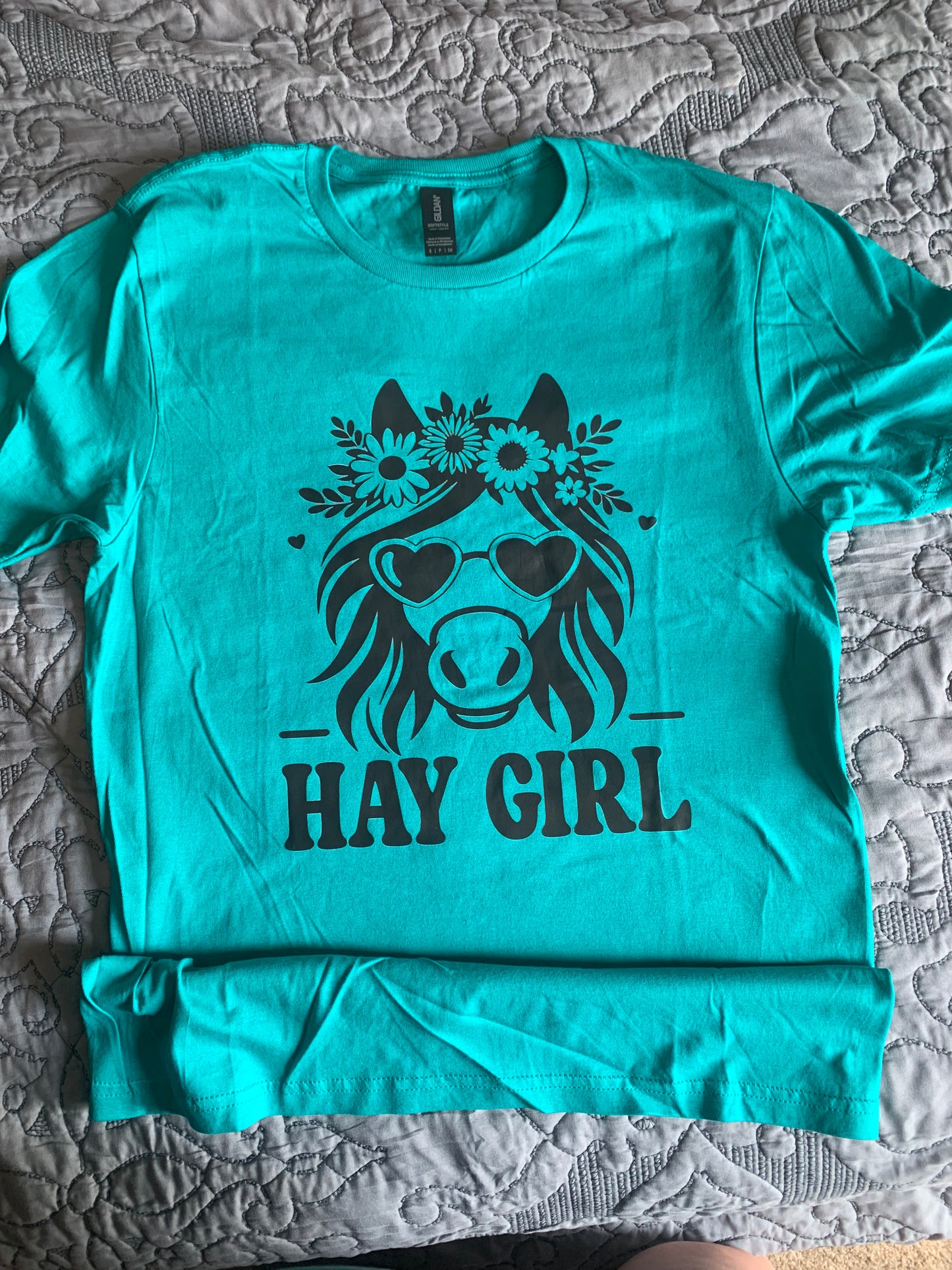 Hay girl horse shirt