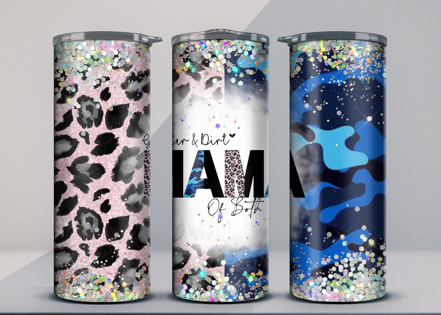 Glitter & Dirt Mama tumbler